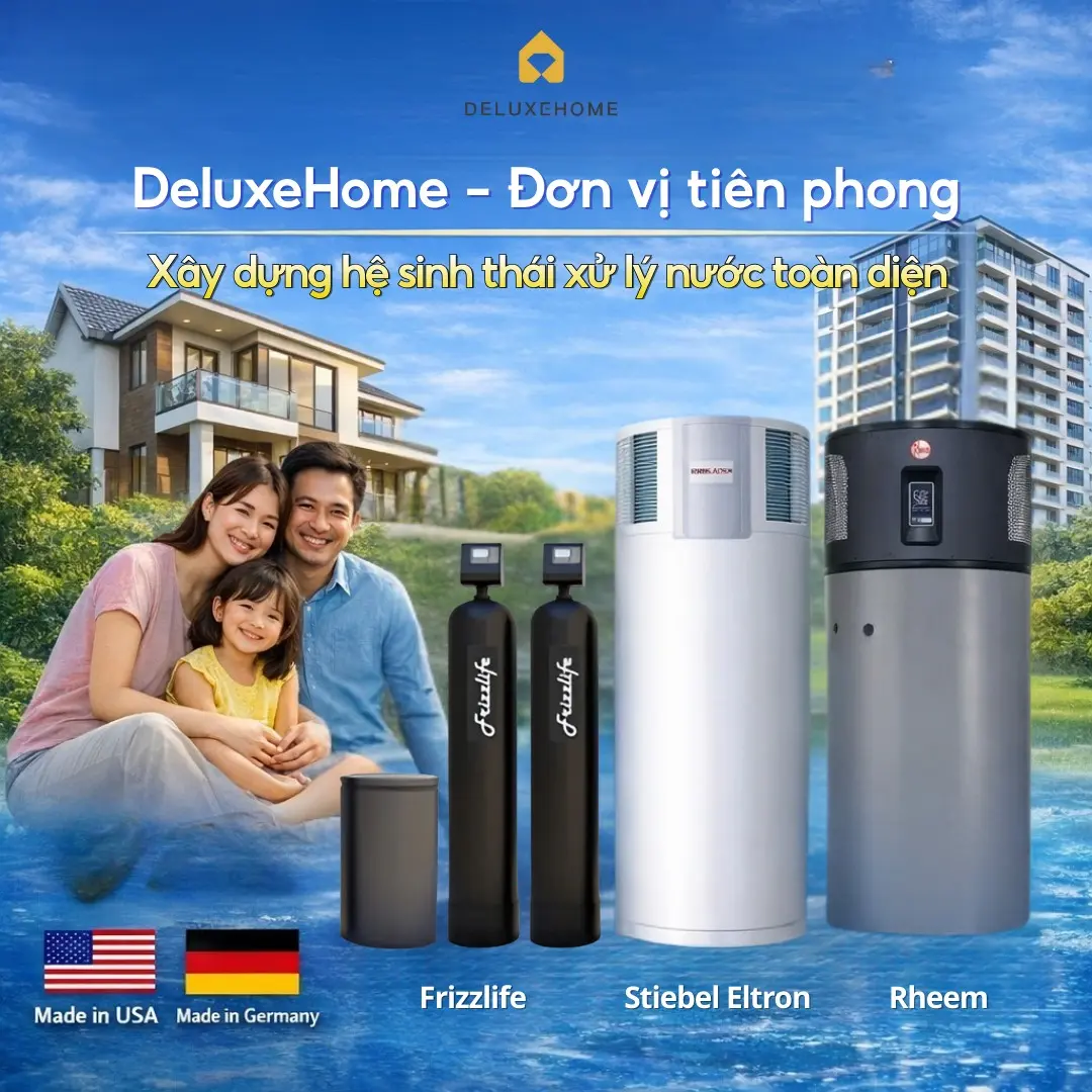 Deluxe Home - Đơn vị phân phối và lắp đặt hệ thống lọc tổng Frizzlife chính hãng
