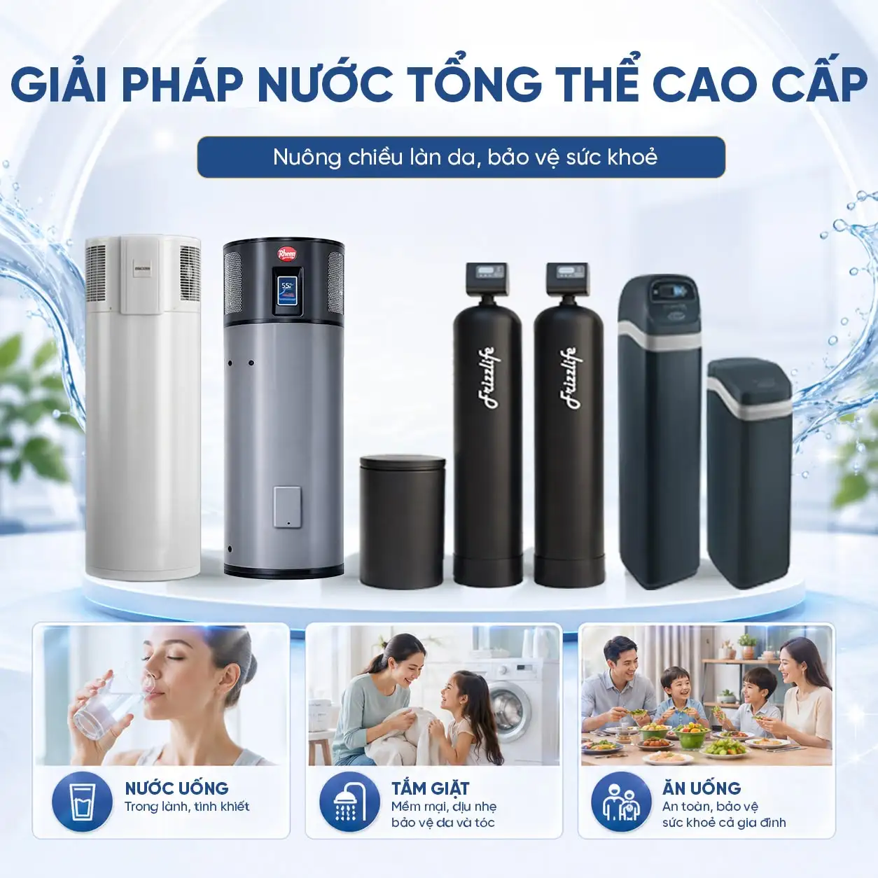 thiết kế hệ thống nước trung tâm ngay từ đầu