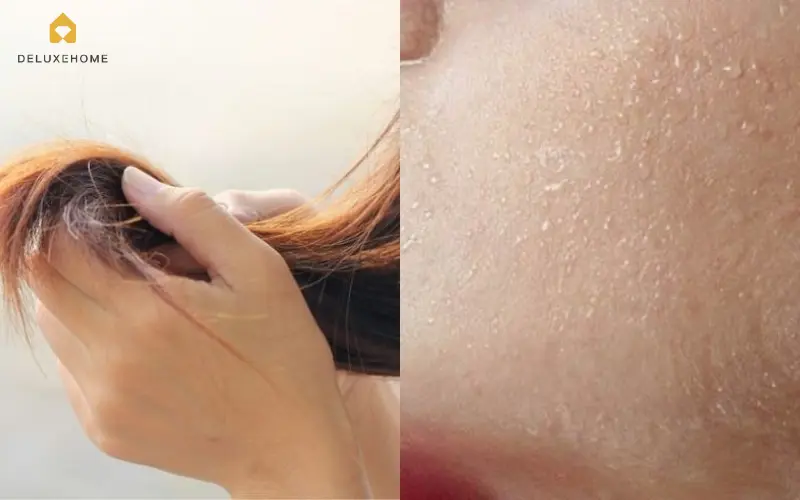 Khi da khô, tóc xơ và dễ kích ứng sau khi tắm